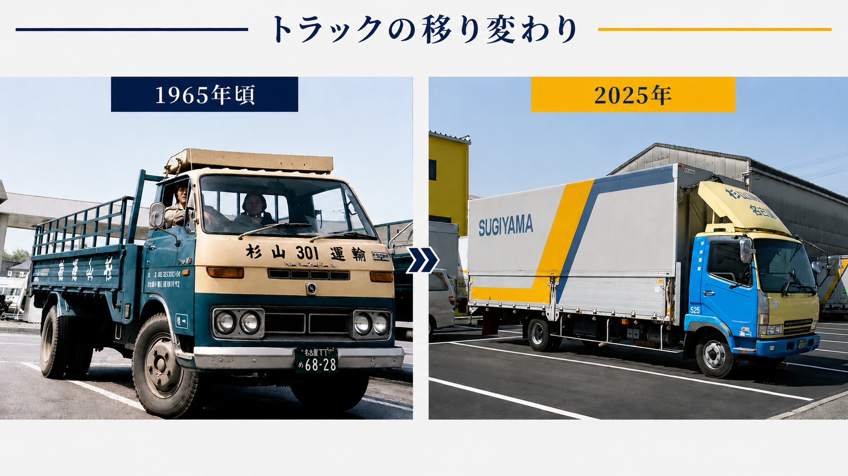 杉山運輸 トラックの移り変わり